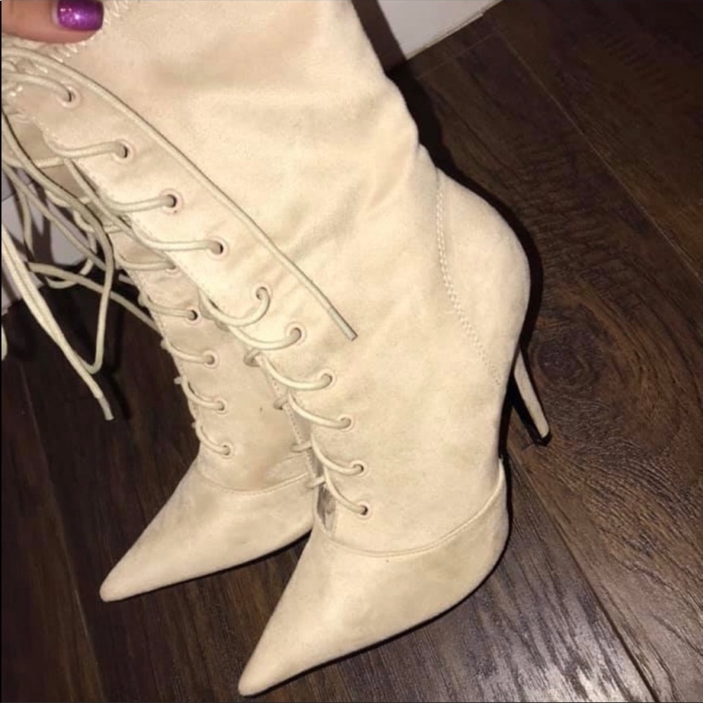 Tied up boots